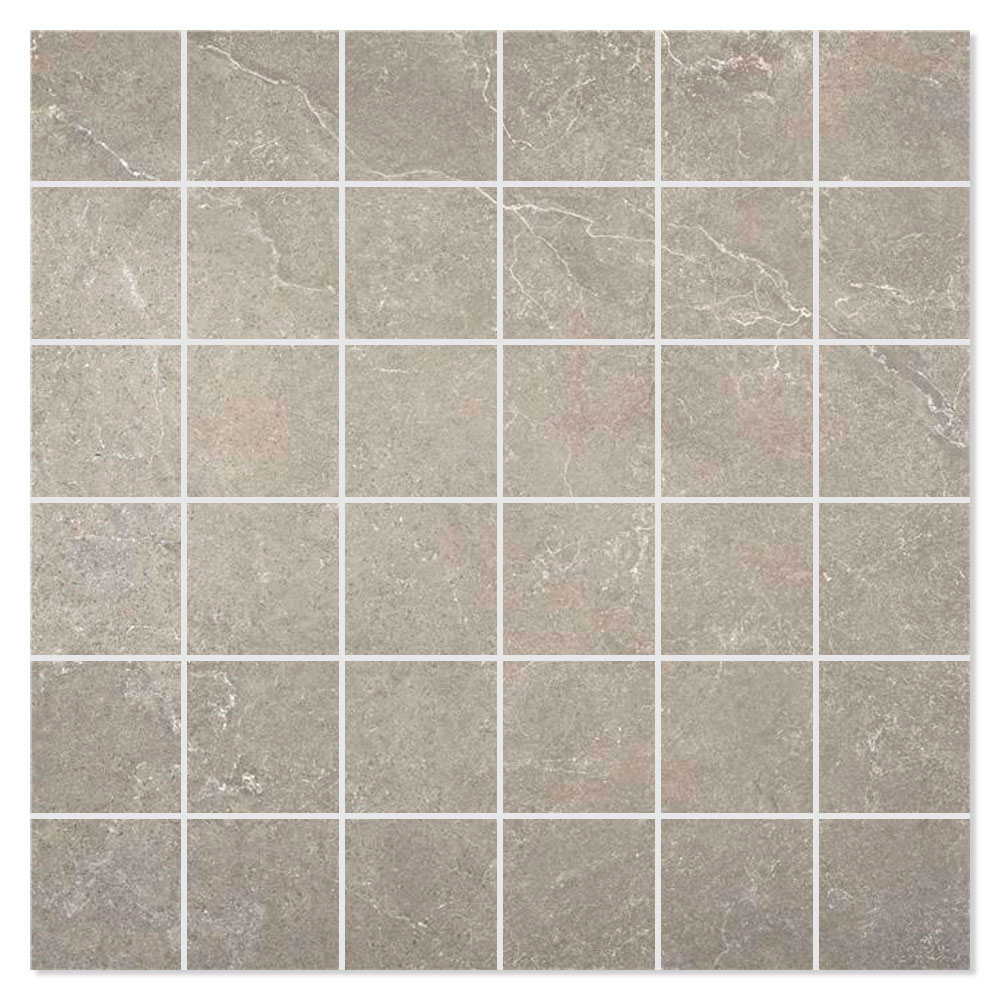 Mosaikkflis Pulse Mørk Grå Matt 30x30 (5x5) cm
